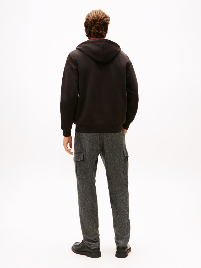 Μαύρο Essential Hoodie Με Φερμουάρ  Άνδρες