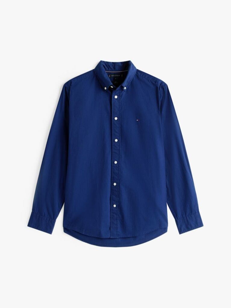 Μπλε TH Flex Πουκάμισο Από Ποπλίνα Σε Κανονική Γραμμή  Άνδρες