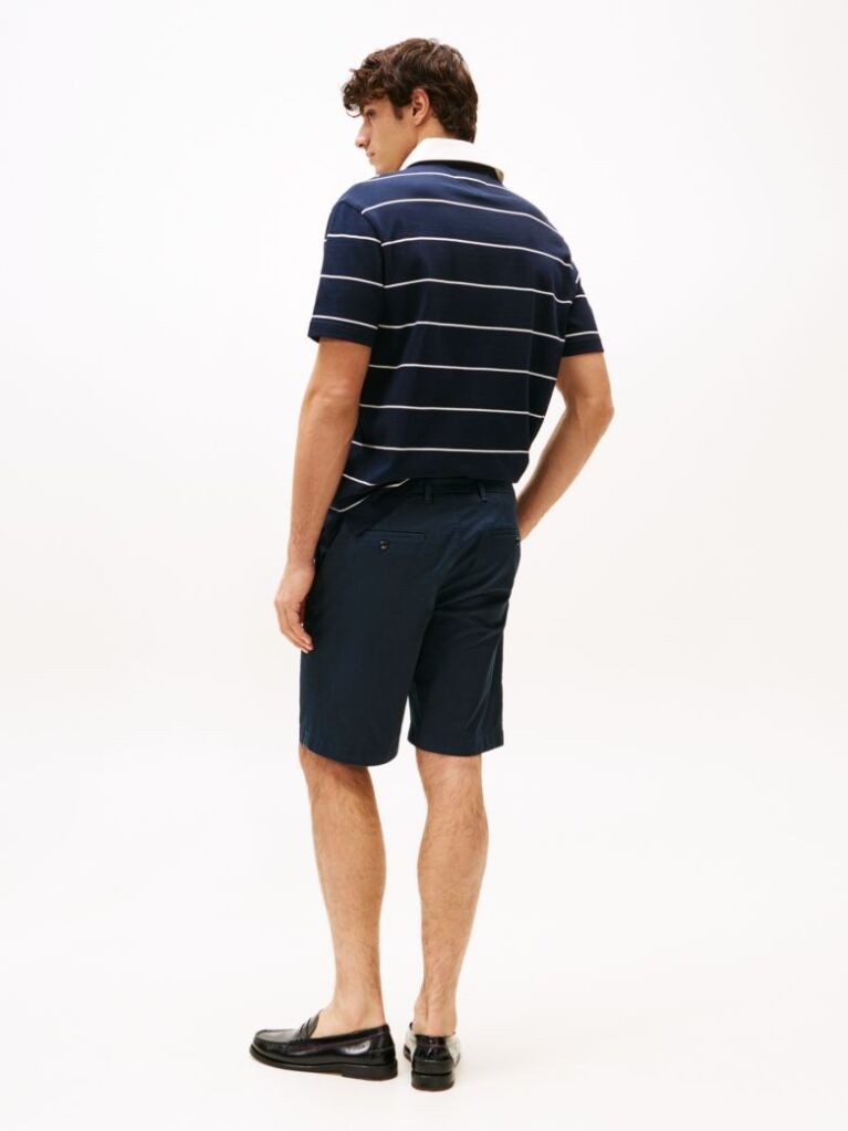 Blue Harlem Relaxed Chino Bermuda Shorts  Men
