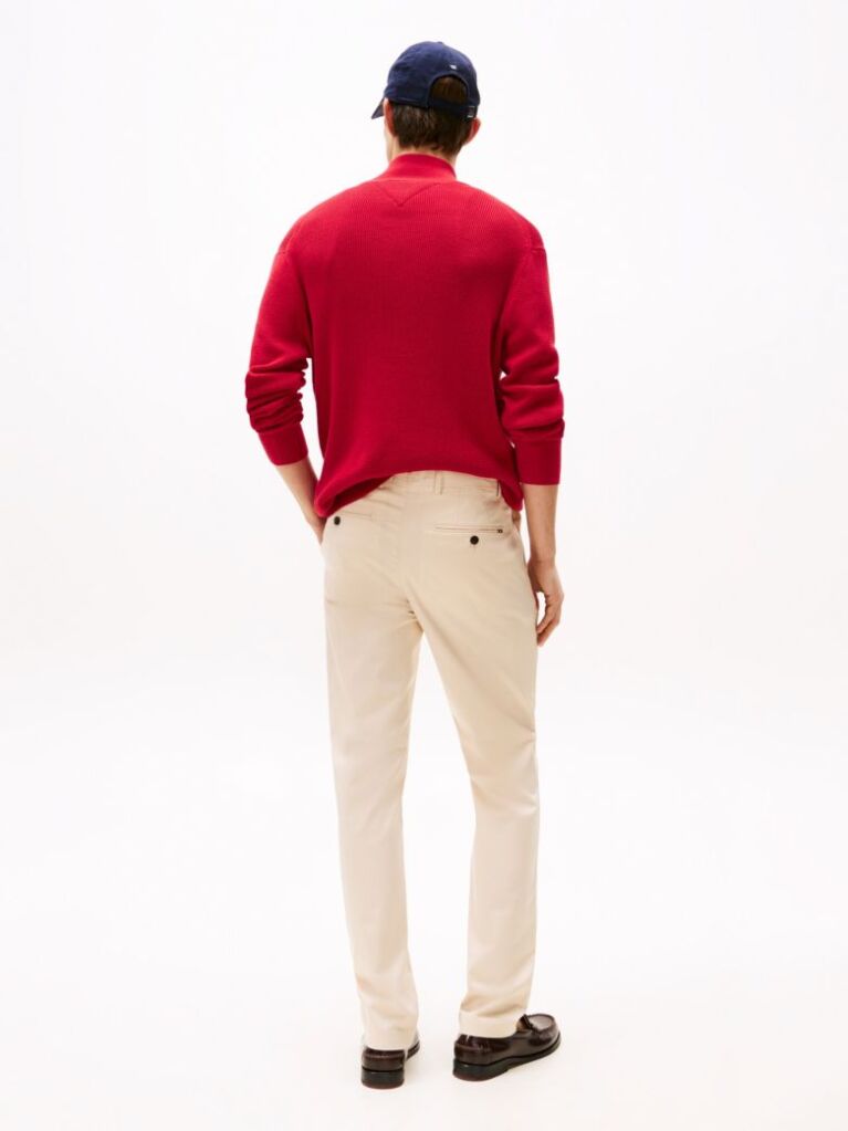 Μπεζ Smart Casual Παντελόνι Chinos Σε Ίσια Γραμμή  Άνδρες