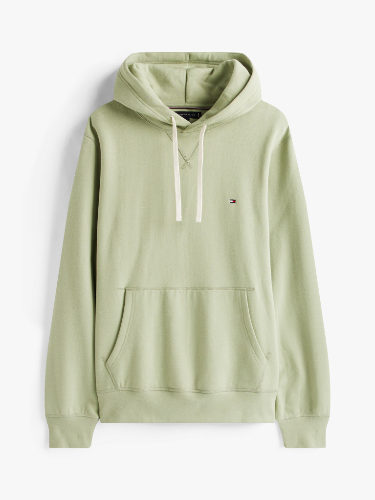 Πράσινο Fleece Hoody Με Κεντητή Σημαία  Άνδρες