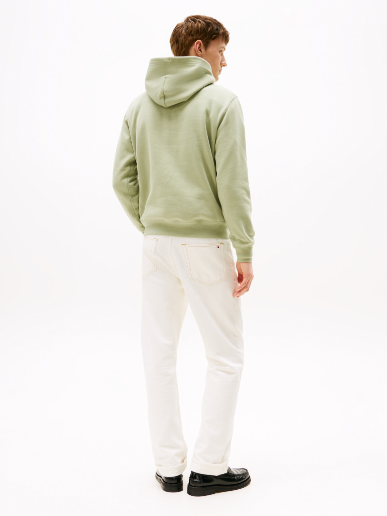 Πράσινο Fleece Hoody Με Κεντητή Σημαία  Άνδρες