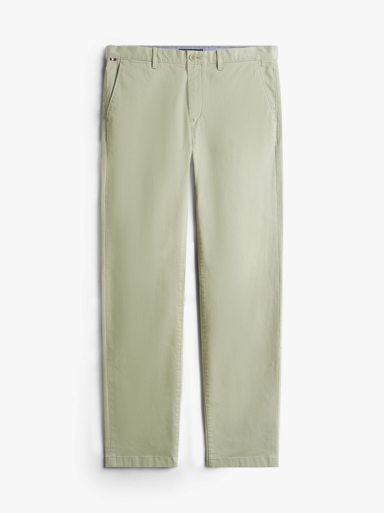 Grey Denton Straight Twill Chinos  Men