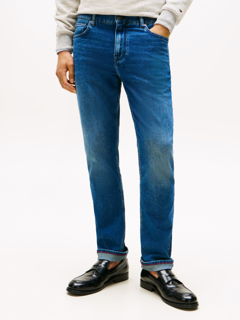 Blue Straight Denton Jeans  Men