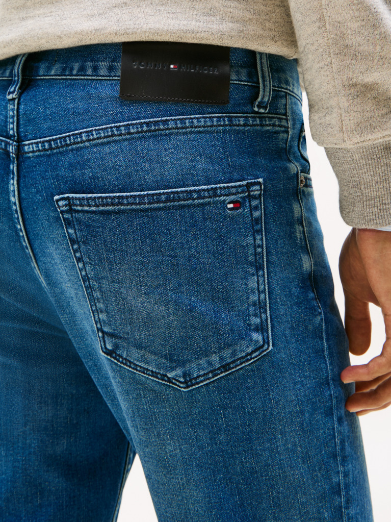 Blue Straight Denton Jeans  Men