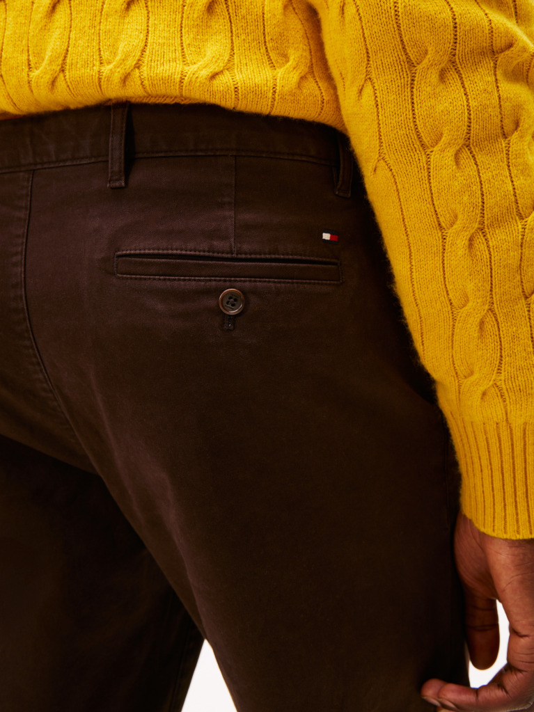 Καφέ Harlem Παντελόνι Chinos Σε Tapered Γραμμή Από Twill  Άνδρες