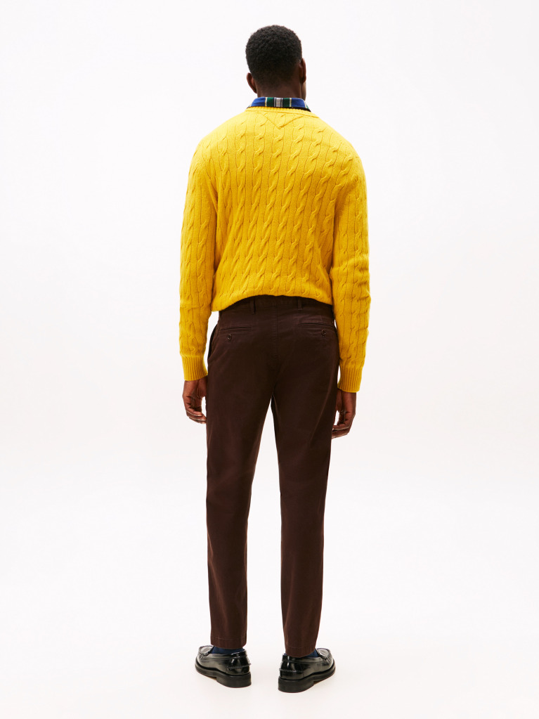 Καφέ Harlem Παντελόνι Chinos Σε Tapered Γραμμή Από Twill  Άνδρες
