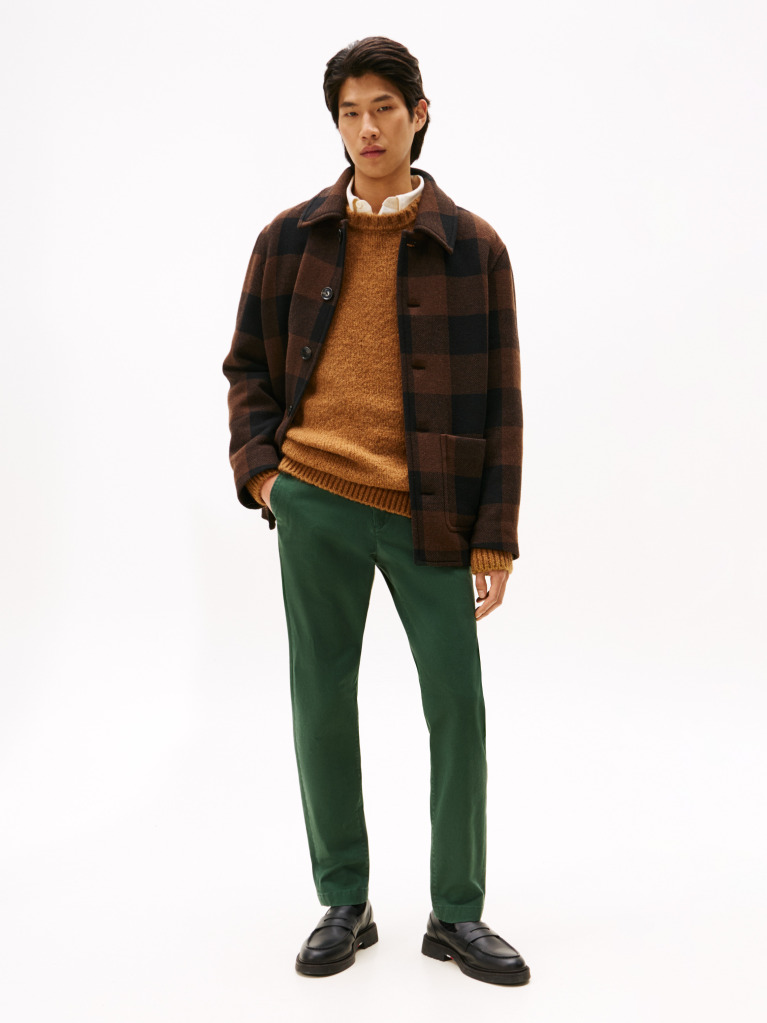 Πράσινο Harlem Παντελόνι Chinos Σε Tapered Γραμμή Από Twill  Άνδρες