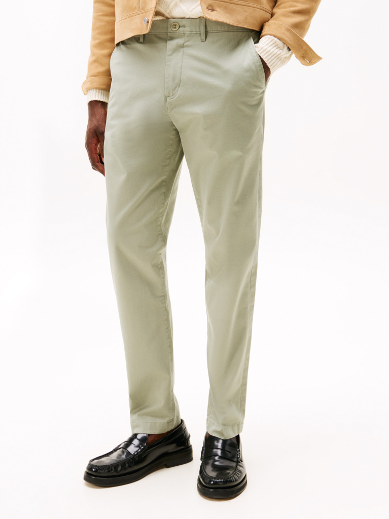 Γκρι Harlem Παντελόνι Chinos Σε Tapered Γραμμή Από Twill  Άνδρες