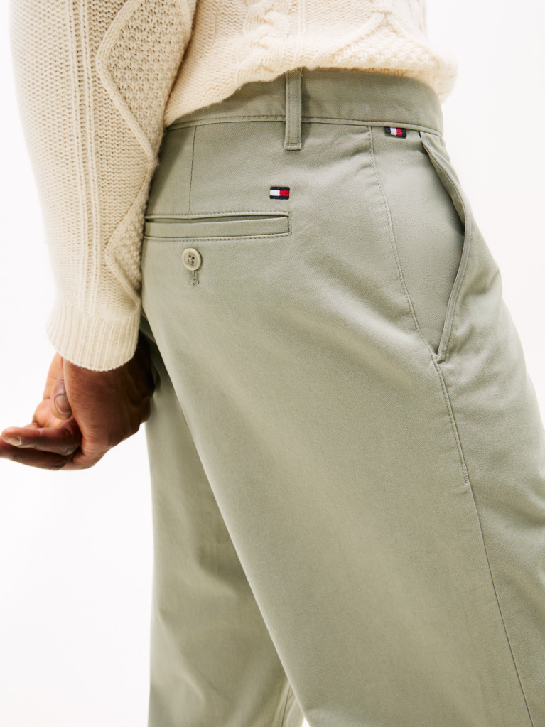 Γκρι Harlem Παντελόνι Chinos Σε Tapered Γραμμή Από Twill  Άνδρες