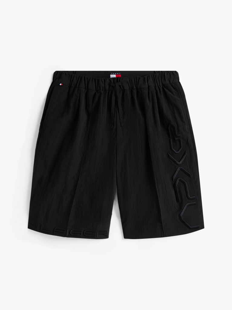 Black The APXGP Collection Tonal Embroidery Bermuda Shorts  Men