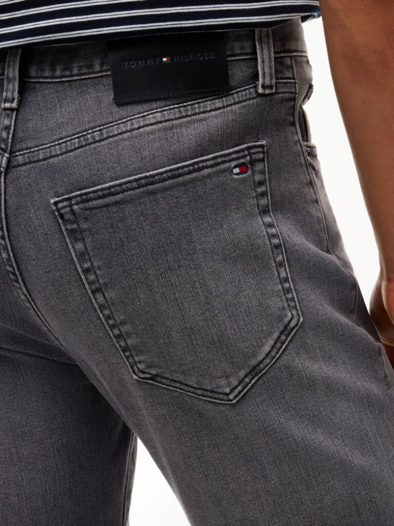 Grey Bleecker Whiskered Slim Jeans  Men