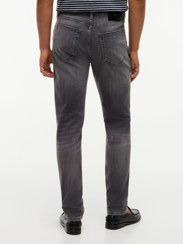 Grey Bleecker Whiskered Slim Jeans  Men