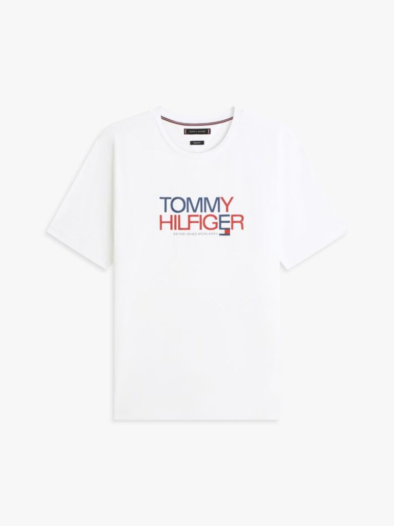 Άσπρο T-Shirt Με Λογότυπο Και Γραφικό Σχέδιο  Άνδρες