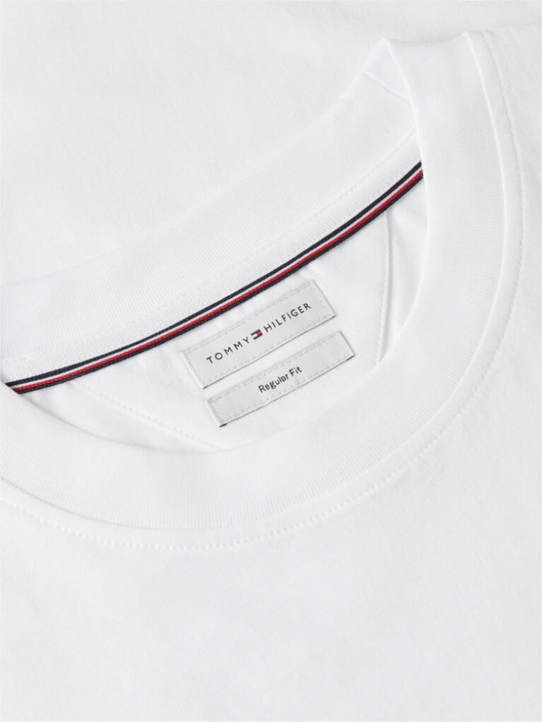 Άσπρο T-Shirt Με Κλασική Λαιμόκοψη Και Πίσω Σχέδιο  Άνδρες
