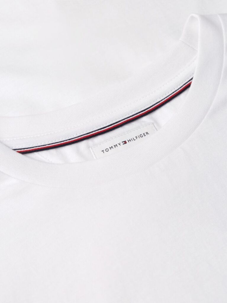 Άσπρο T-Shirt Με Κλασική Λαιμόκοψη Και Λογότυπο  Άνδρες