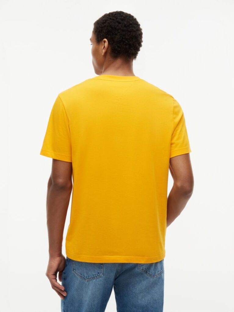 Πορτοκαλί T-Shirt Με Λογότυπο Και Κλασική Λαιμόκοψη  Άνδρες