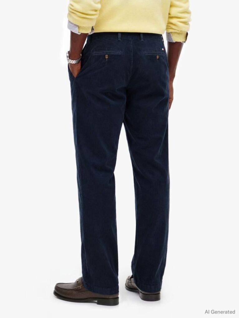 Μπλε Denton Κοτλέ Παντελόνι Chinos Σε Slim Ίσια Γραμμή  Άνδρες