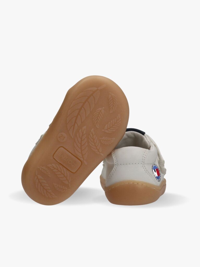 White Mid Cut Velcro Sneakers  Kids Unisex