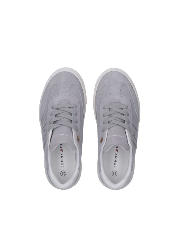 Γκρι Sneakers Με Tonal Σημαιάκι Και Σουέτ Φινίρισμα  Κορίτσια