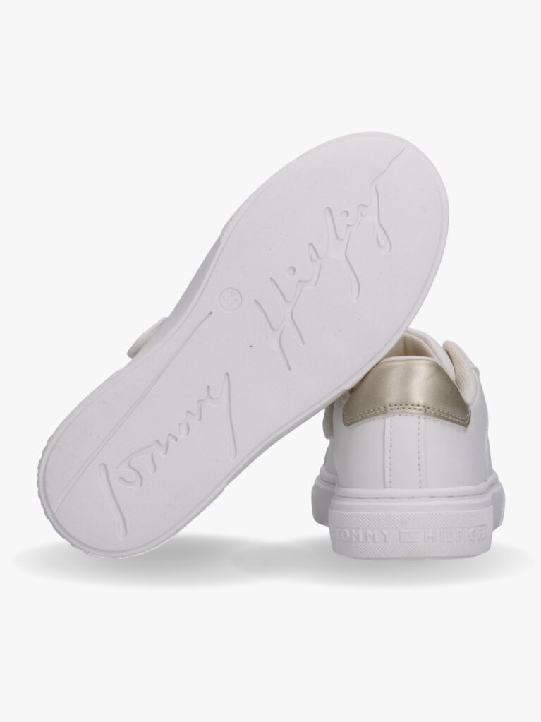 Άσπρο Δετά Sneakers Με Μεταλιζέ Λεπτομέρεια  Κορίτσια