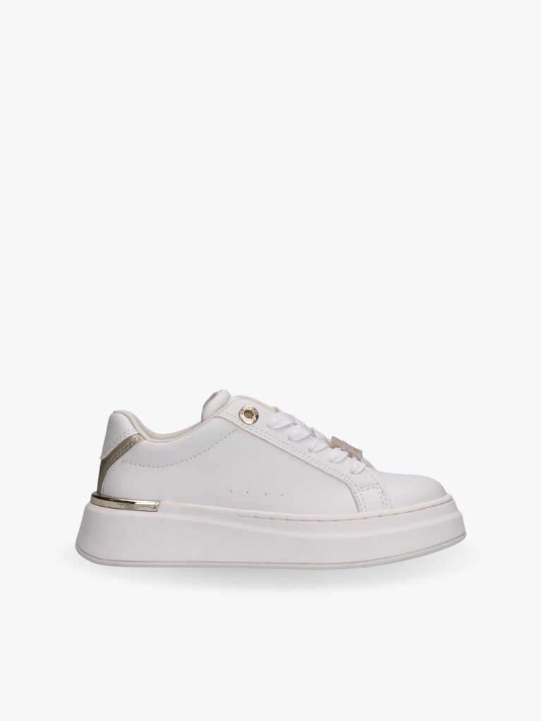 Άσπρο Sneakers Με Μονόγραμμα TH Και Μεταλλικές Λεπτομέρειες  Κορίτσια