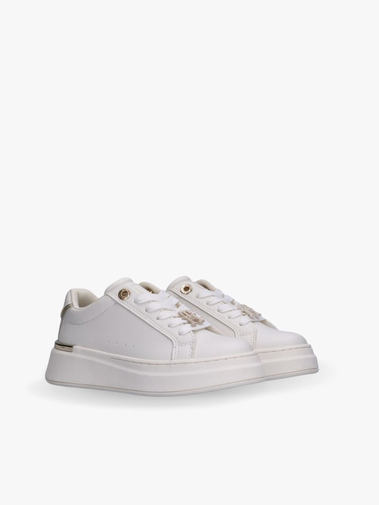 Άσπρο Sneakers Με Μονόγραμμα TH Και Μεταλλικές Λεπτομέρειες  Κορίτσια