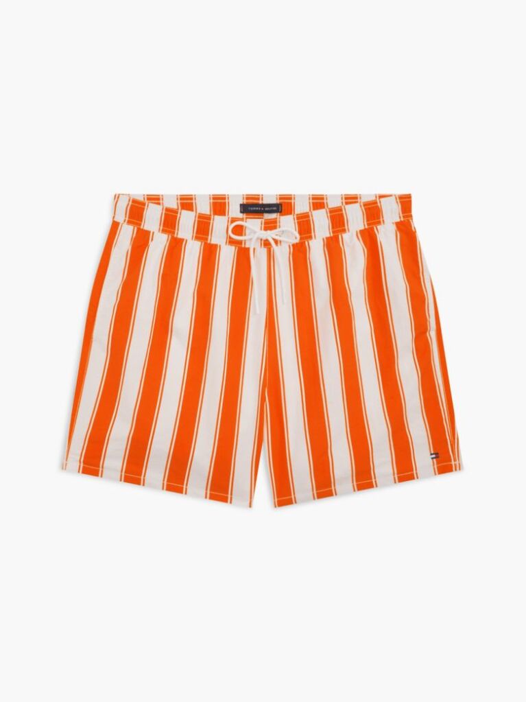 Multi Print Mid Length Swim Trunks  Men