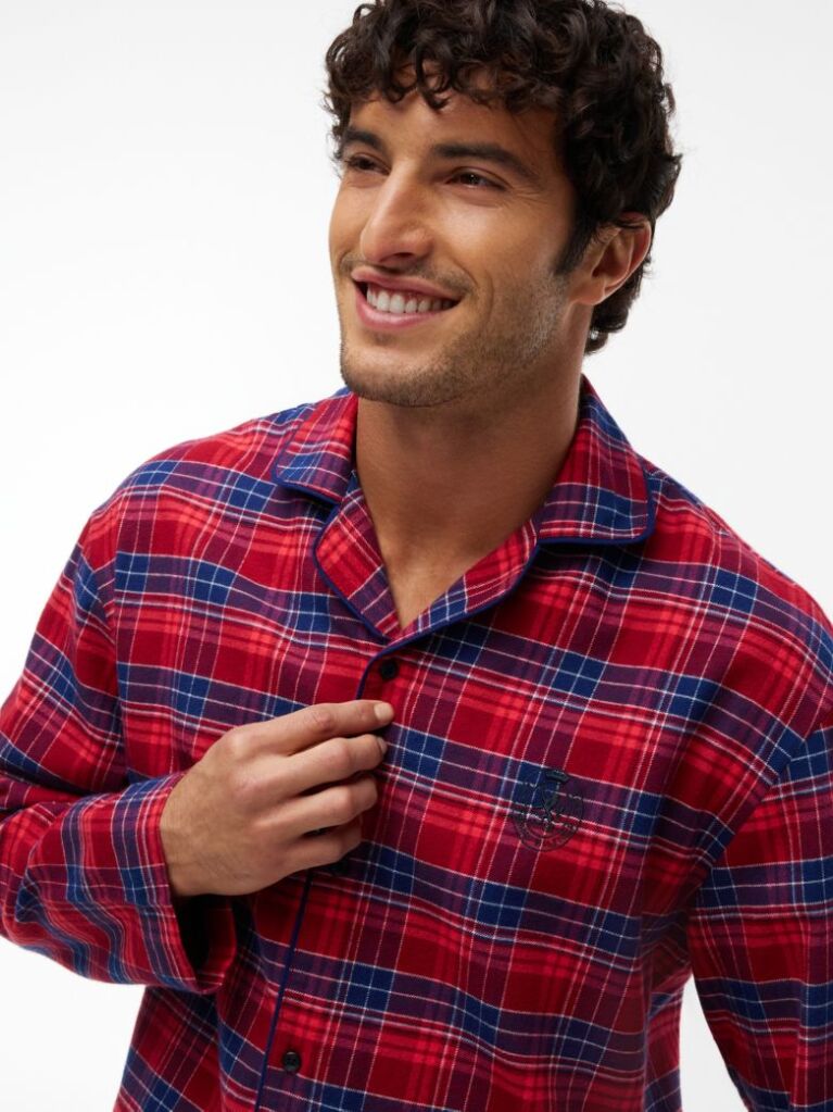 Multi TH Original Flannel Relaxed Pyjama Gift Box  Men
