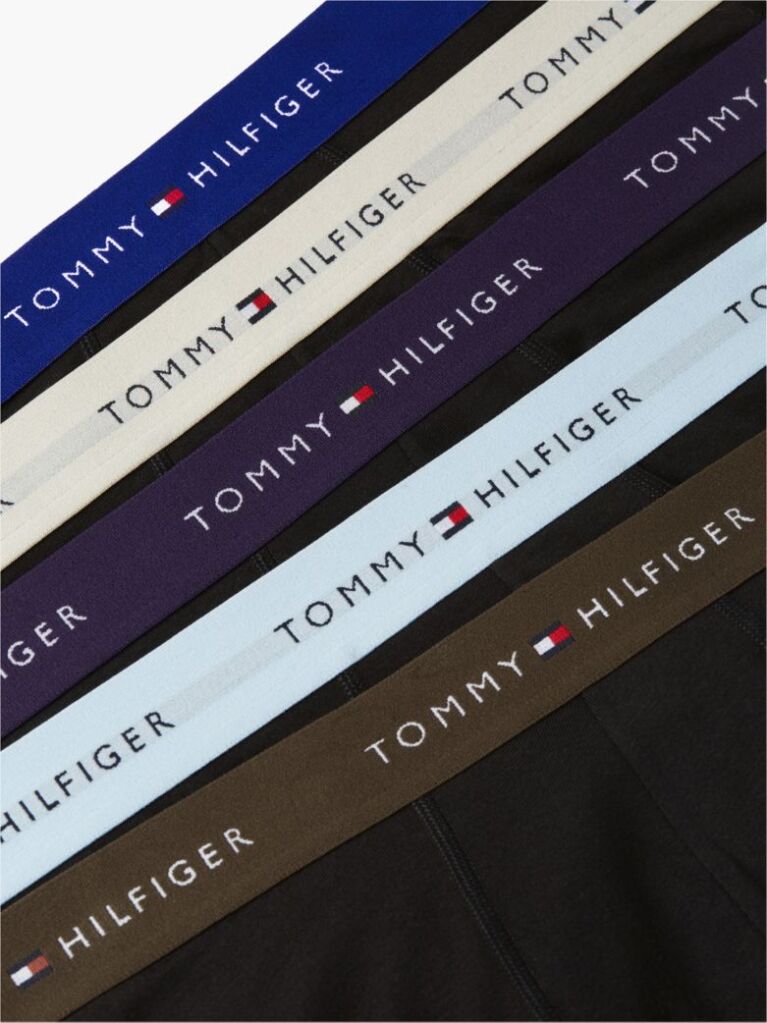 Multi 5-Pack Signature Logo Waistband Trunks  Men