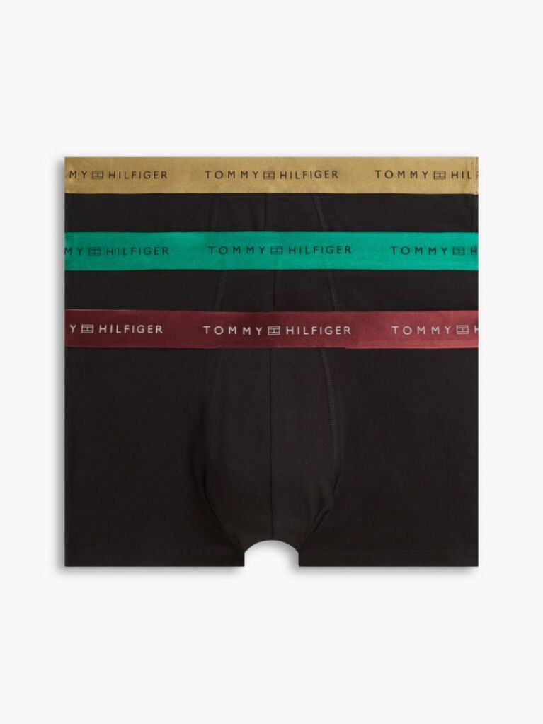 Multi 3-Pack Signature Metallic Logo Waistband Trunks  Men
