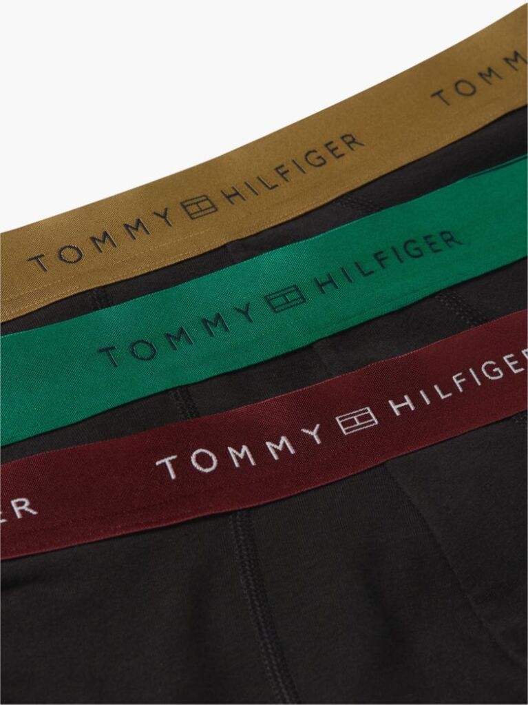 Multi 3-Pack Signature Metallic Logo Waistband Trunks  Men