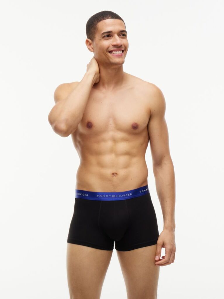 Multi 3-Pack Signature Metallic Logo Waistband Trunks  Men