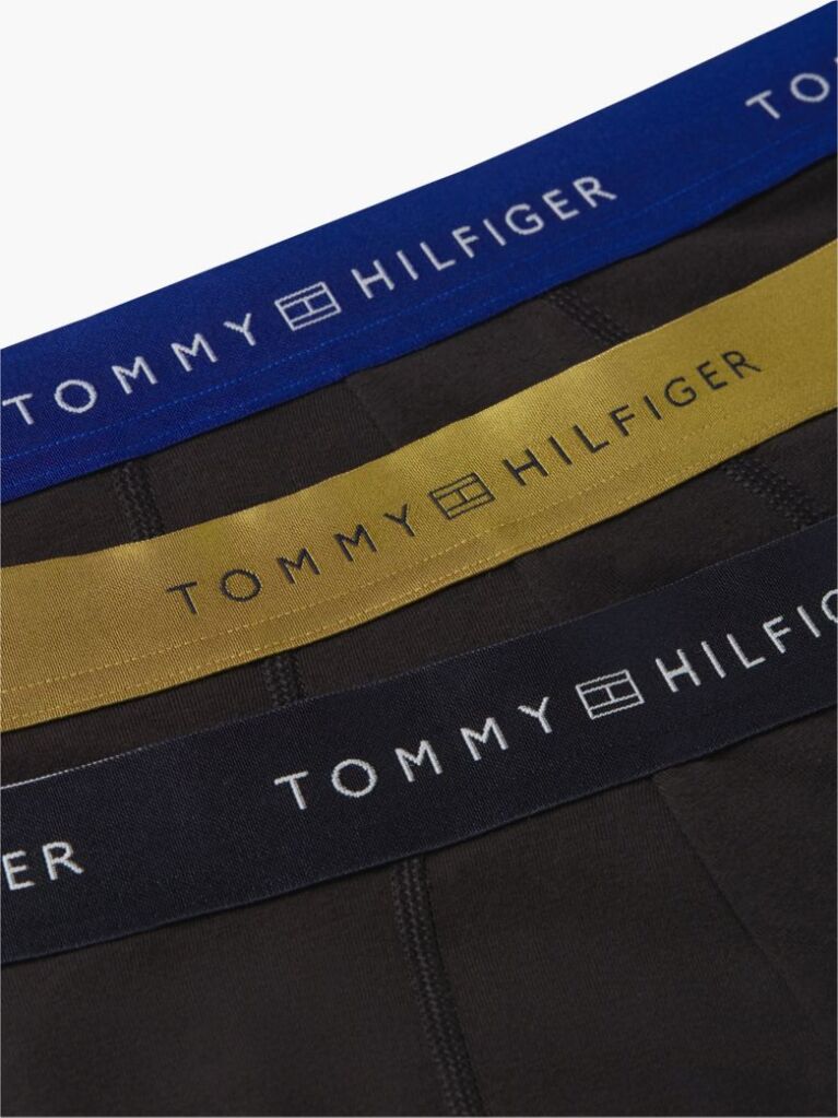 Multi 3-Pack Signature Metallic Logo Waistband Trunks  Men
