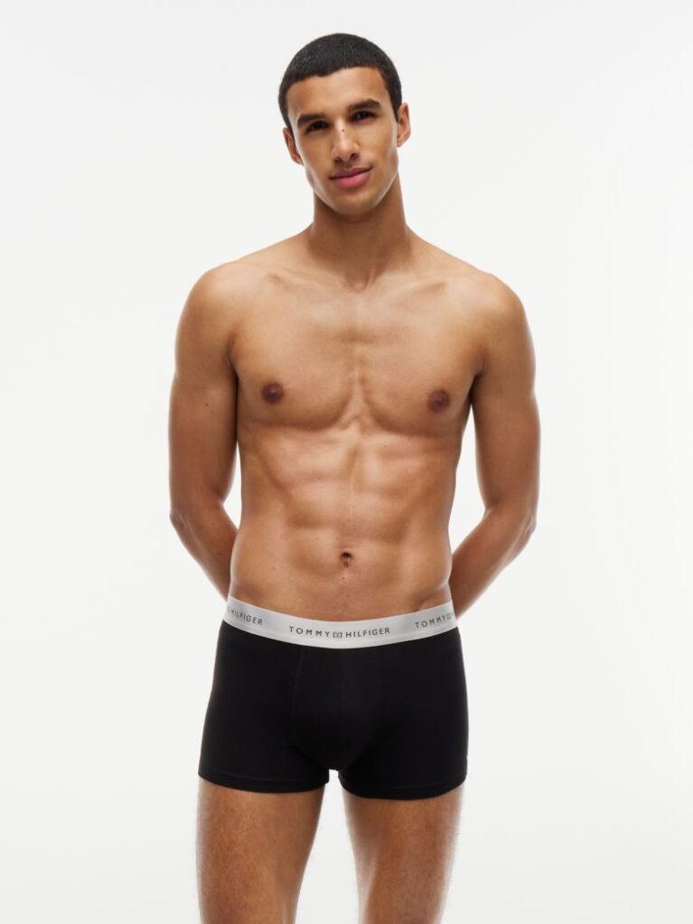 Multi 3-Pack Signature Metallic Logo Waistband Trunks  Men