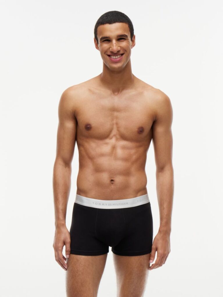 Multi 3-Pack Signature Metallic Logo Waistband Trunks  Men