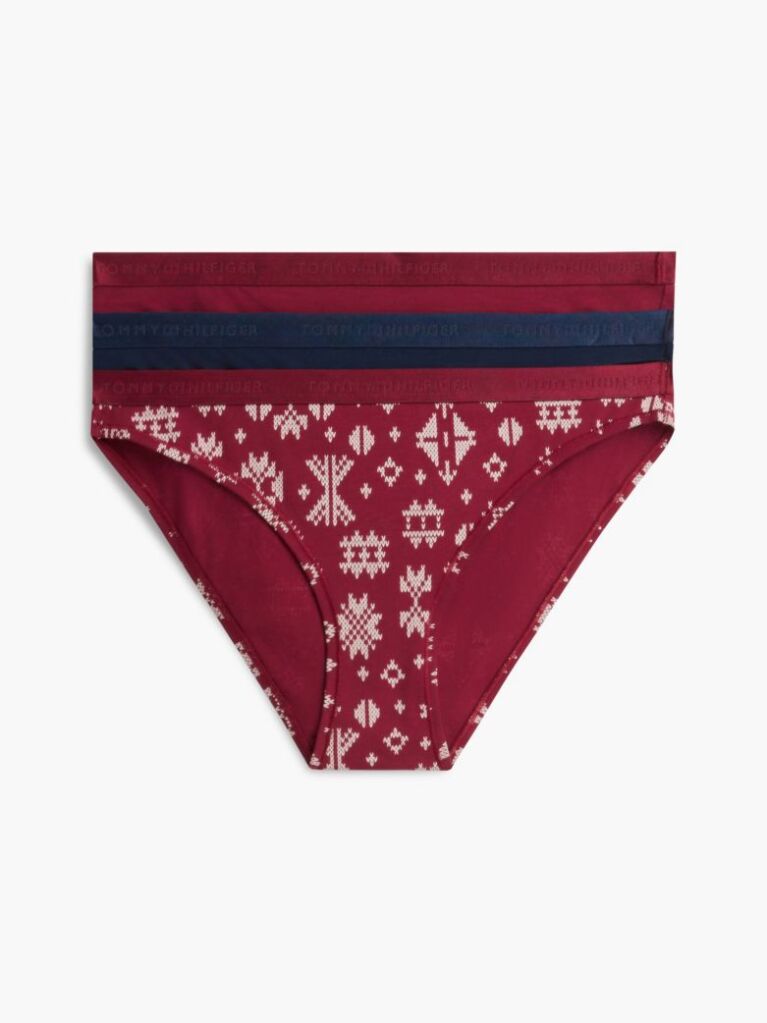 Multi 3-Pack Logo Waistband Stretch Cotton Briefs  Women