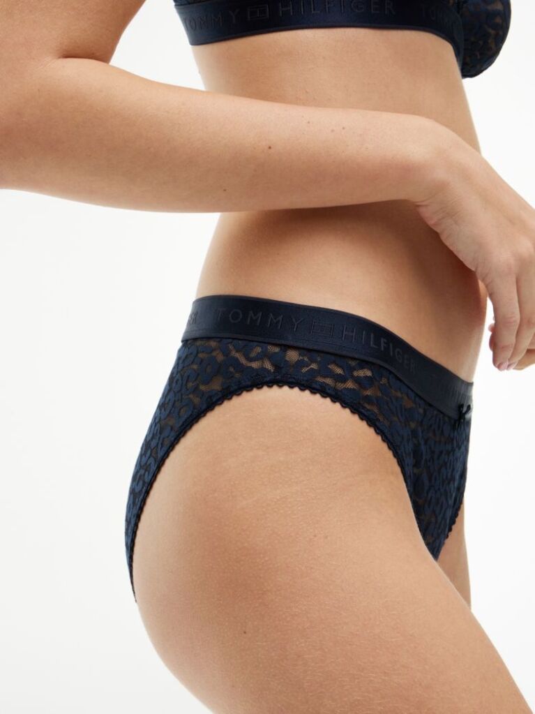 Blue Leopard Lace Briefs  Women