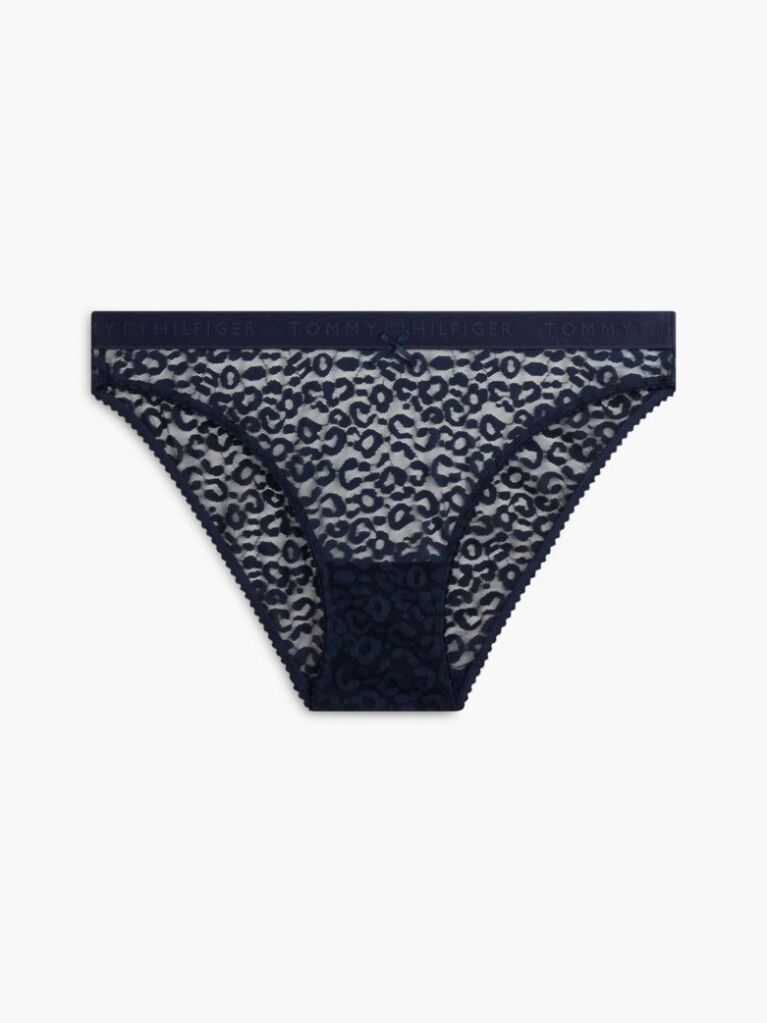Blue Leopard Lace Briefs  Women