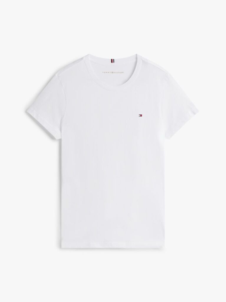 Άσπρο Heritage T-Shirt Με Κλασική Λαιμόκοψη  Γυναίκες