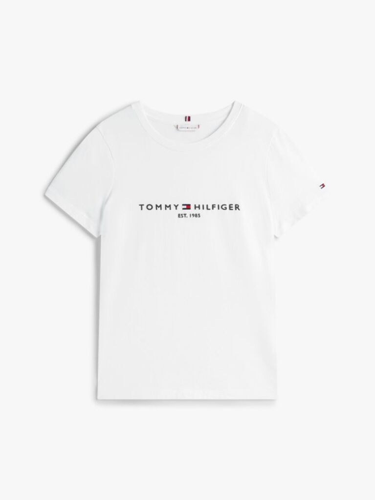 Άσπρο T-Shirt Από Οργανικό Βαμβάκι Με Λογότυπο  Γυναίκες