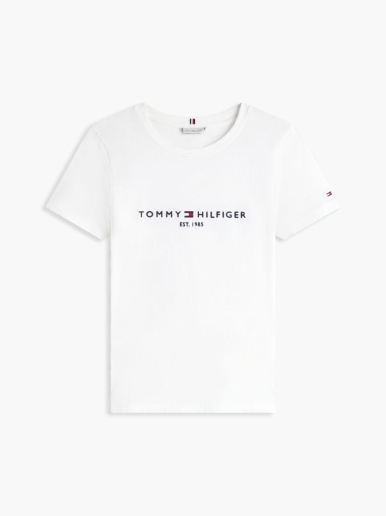 Άσπρο T-Shirt Από Οργανικό Βαμβάκι Με Λογότυπο  Γυναίκες