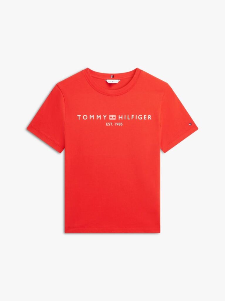 Κόκκινο T-Shirt Με Κλασική Λαιμόκοψη Και Λογότυπο  Γυναίκες