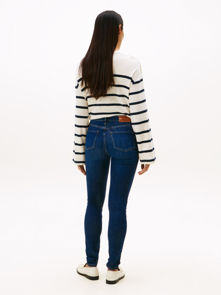 Blue Skinny Jeans Dark Blue  Women