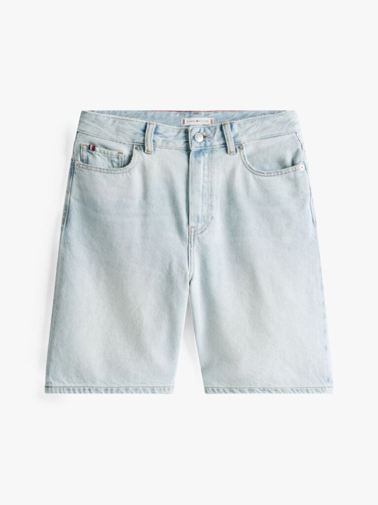Blue Relaxed Denim Bermuda Shorts  Women