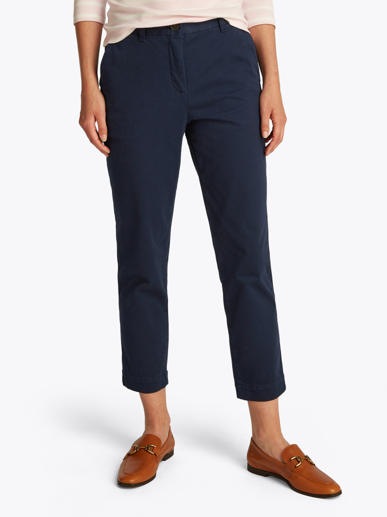 Blue Slim Fit Chinos  Women