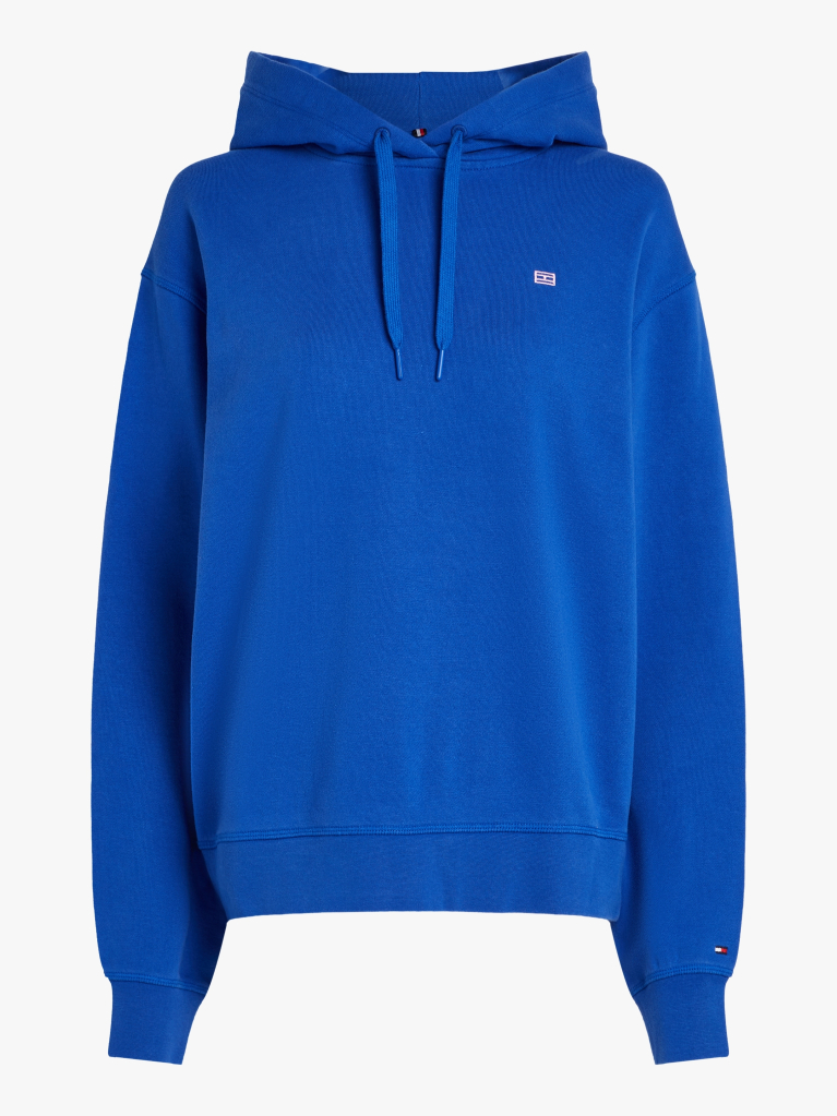 Μπλε Hoody Με Κεντητό Σημαιάκι Σε Αντίθεση  Γυναίκες