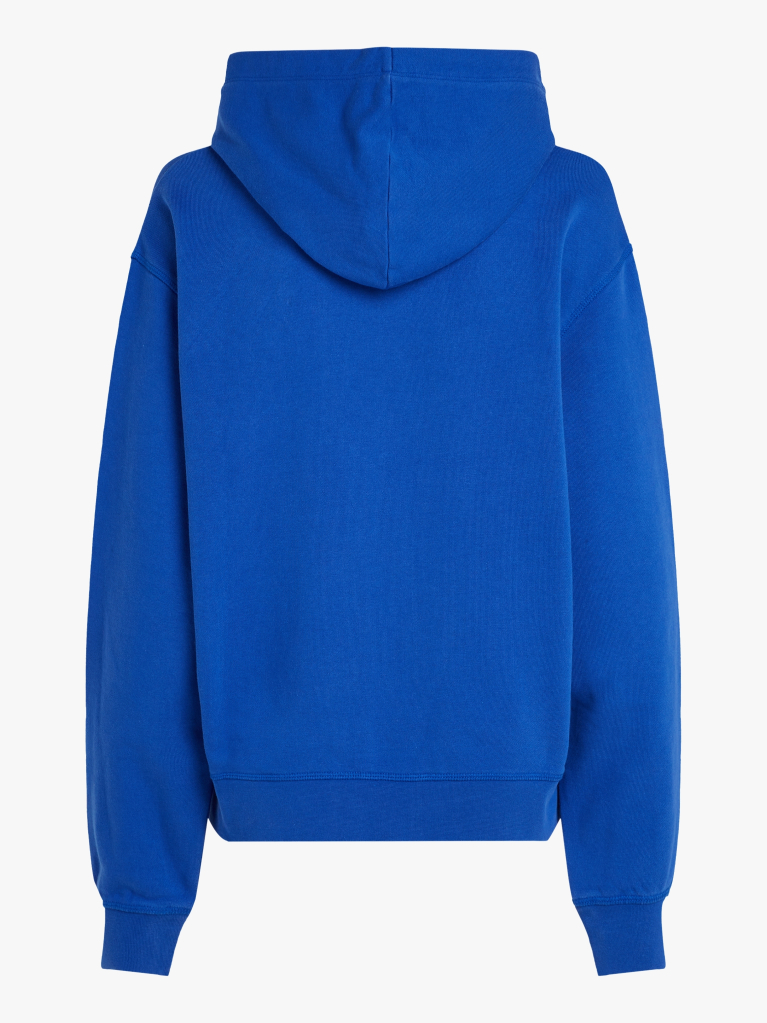 Μπλε Hoody Με Κεντητό Σημαιάκι Σε Αντίθεση  Γυναίκες
