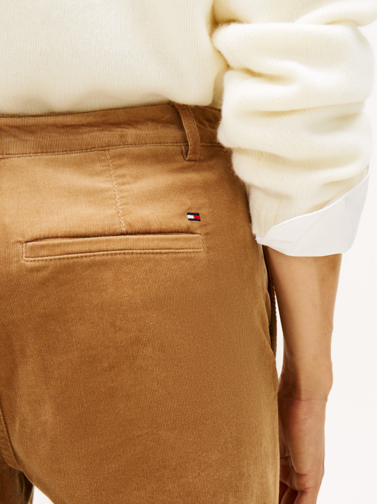Brown Corduroy Slim Straight Pant  Women
