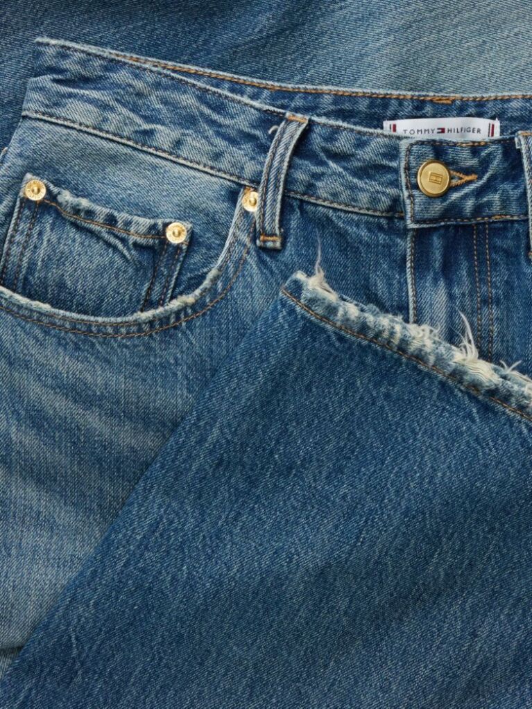 Blue Quinn Mid Rise Barrel Faded Jeans  Women